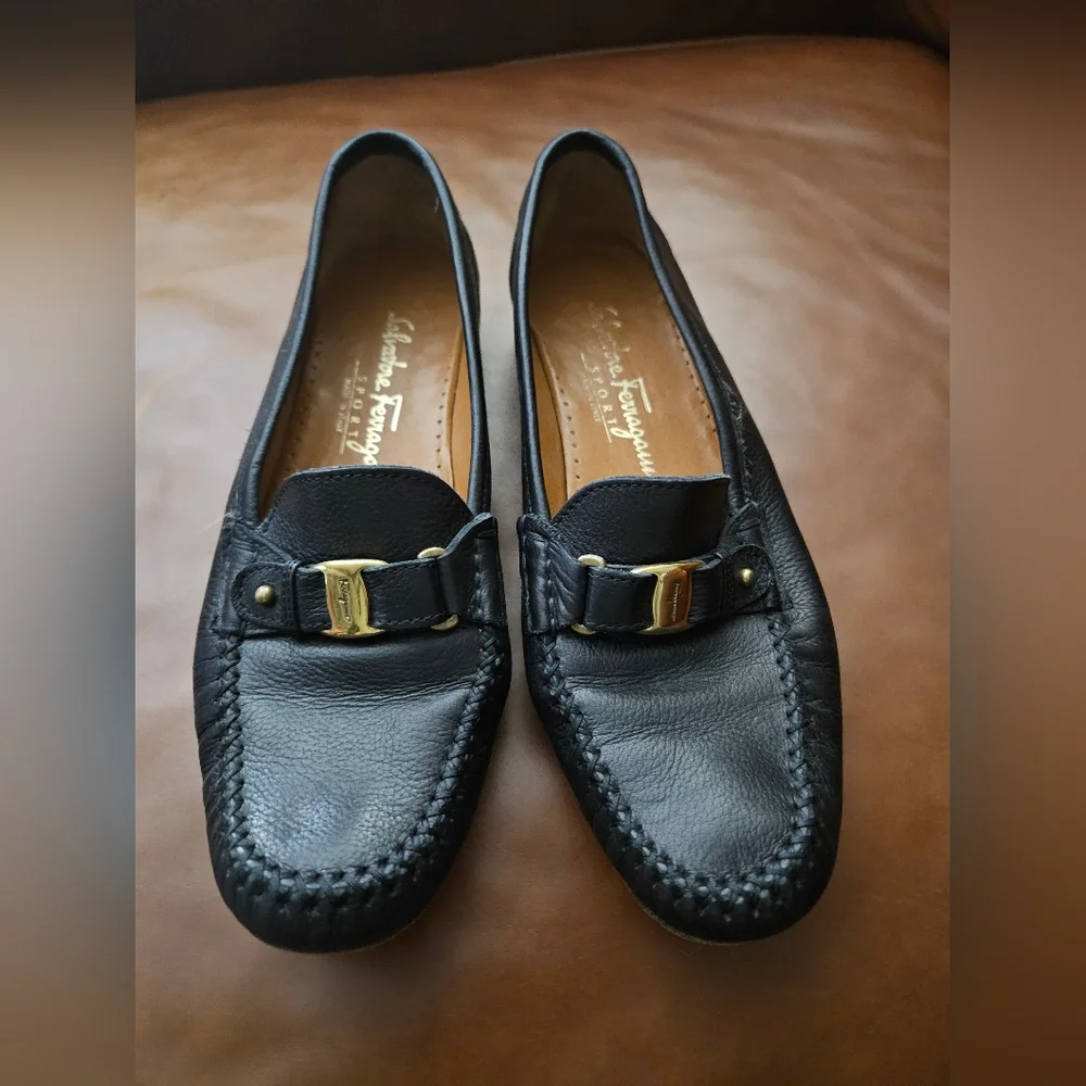 SALVATORE FERRAGAMO SPORT SLIP ON LOAFER SHOES SIZE 7AA Used